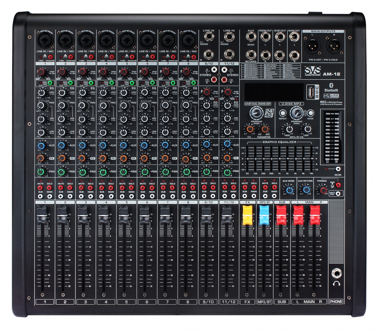 SVS Audiotechnik mixers AM-12 Микшерный пульт аналоговый, 12-канальный в Спасске-Дальнем