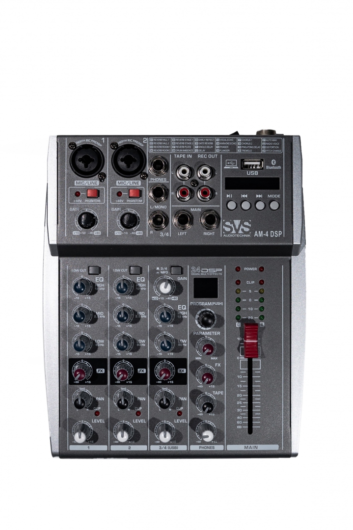 SVS Audiotechnik mixers AM-4 DSP Аналоговый микшерный пульт, 4-канала в Спасске-Дальнем