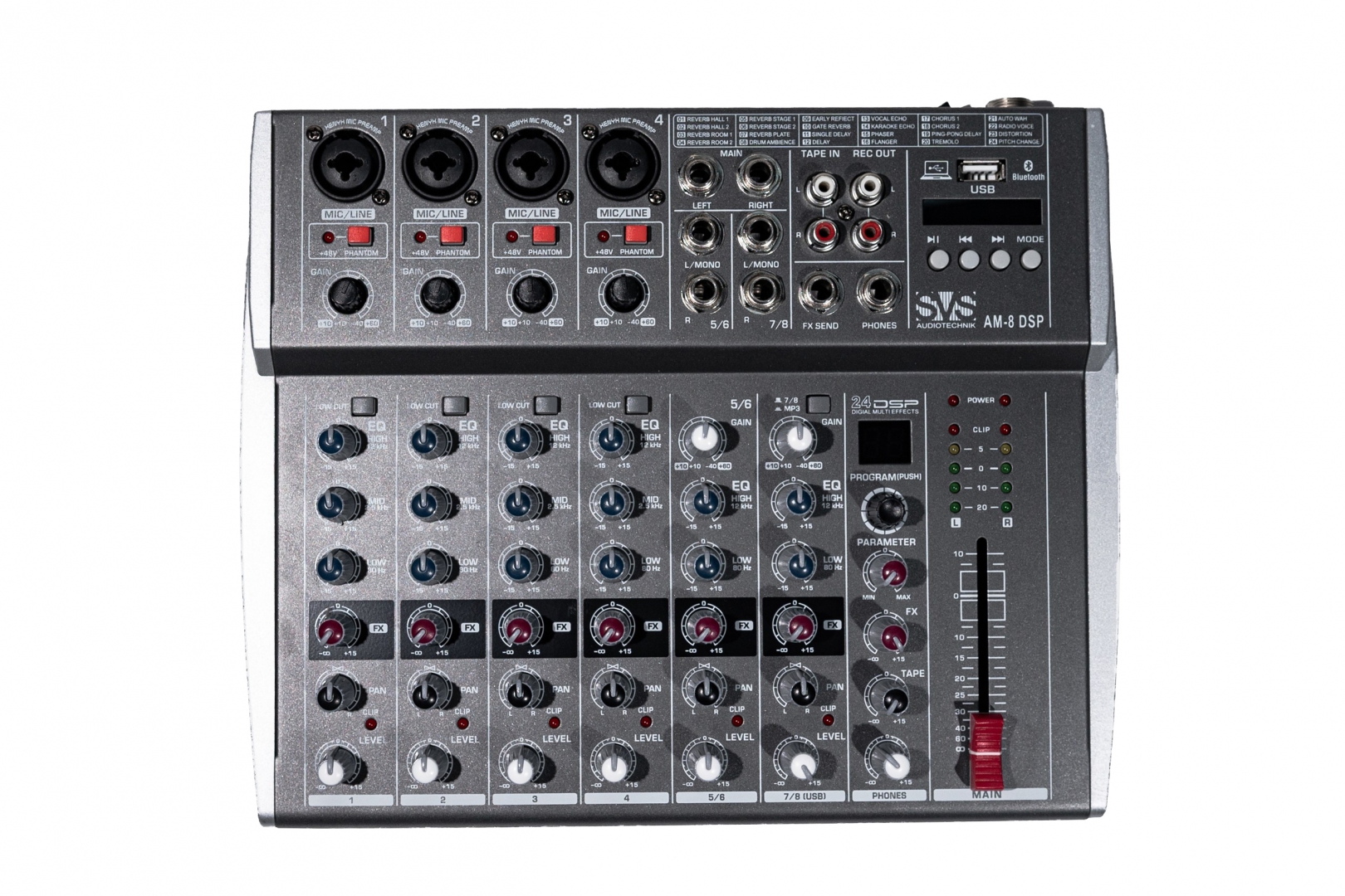 SVS Audiotechnik mixers AM-8 DSP Микшерный пульт аналоговый, 8-канальный в Спасске-Дальнем